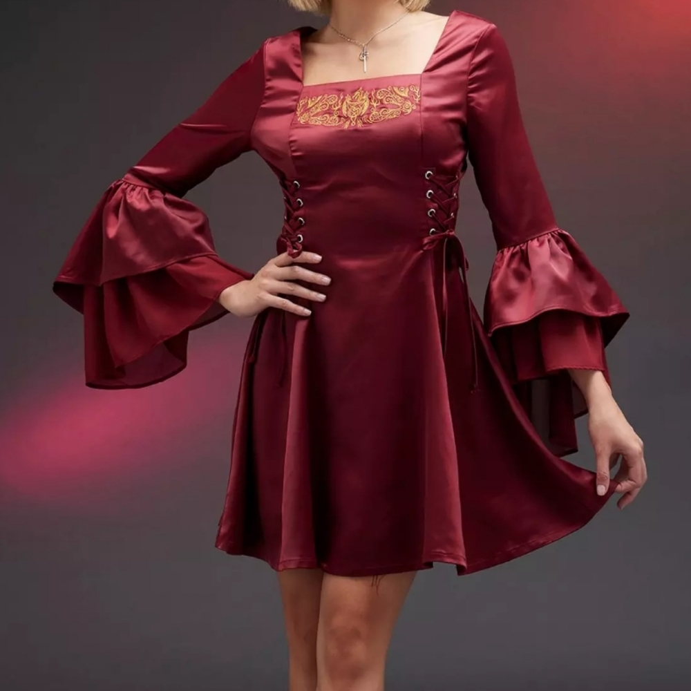 House Of The Dragon Rhaenyra Targaryen Bell Sleeve Dress
